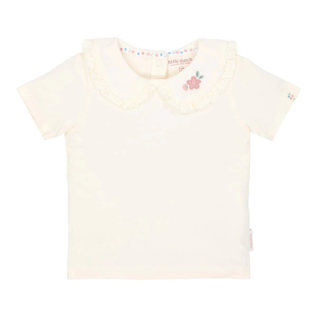 Little Dutch Baby Shirt Korte Mouw Creme