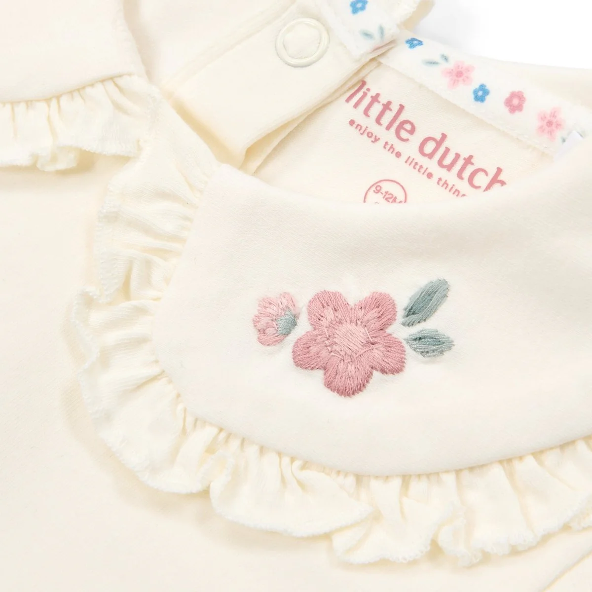 Little Dutch Baby Shirt Korte Mouw Creme - Image 3