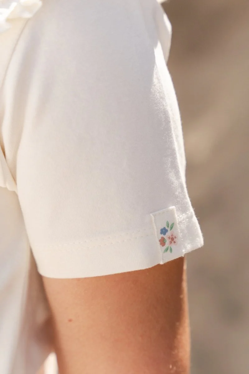 Little Dutch Baby Shirt Korte Mouw Creme - Image 8
