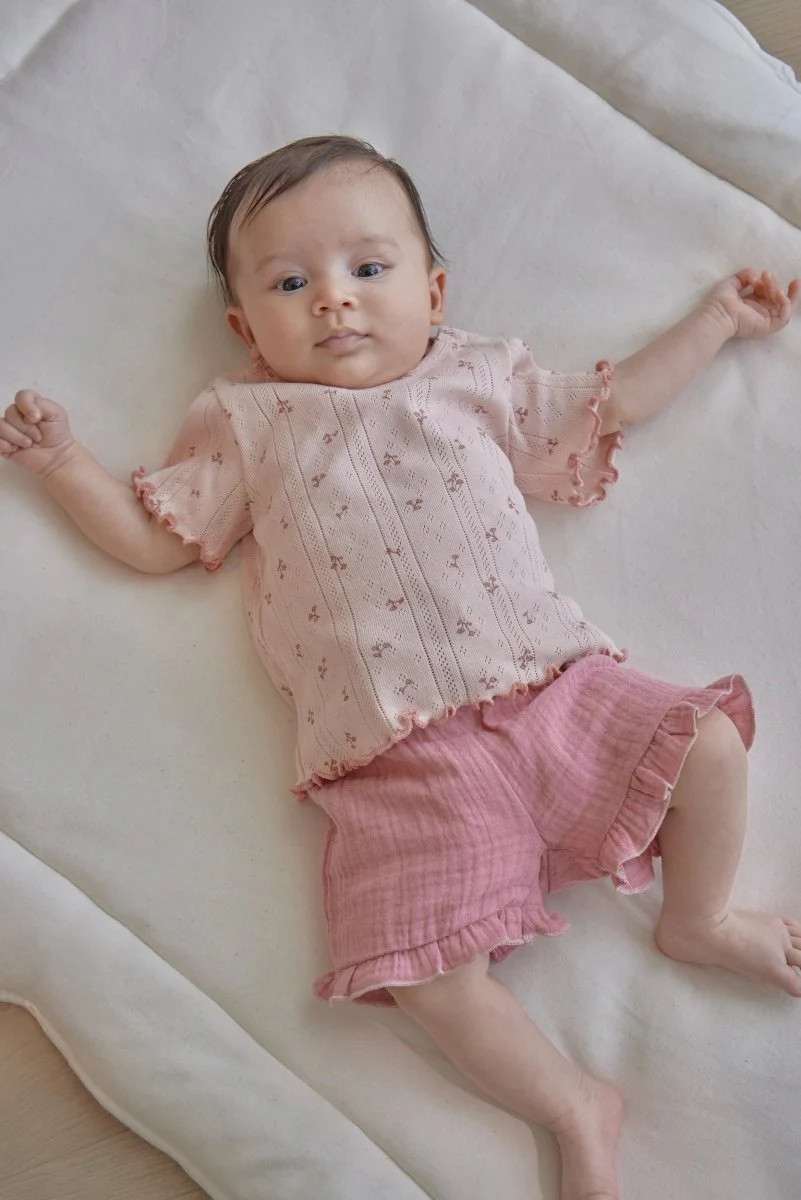 Little Dutch Baby Shirt Korte Mouw Roze Fairy Flowers - Image 5