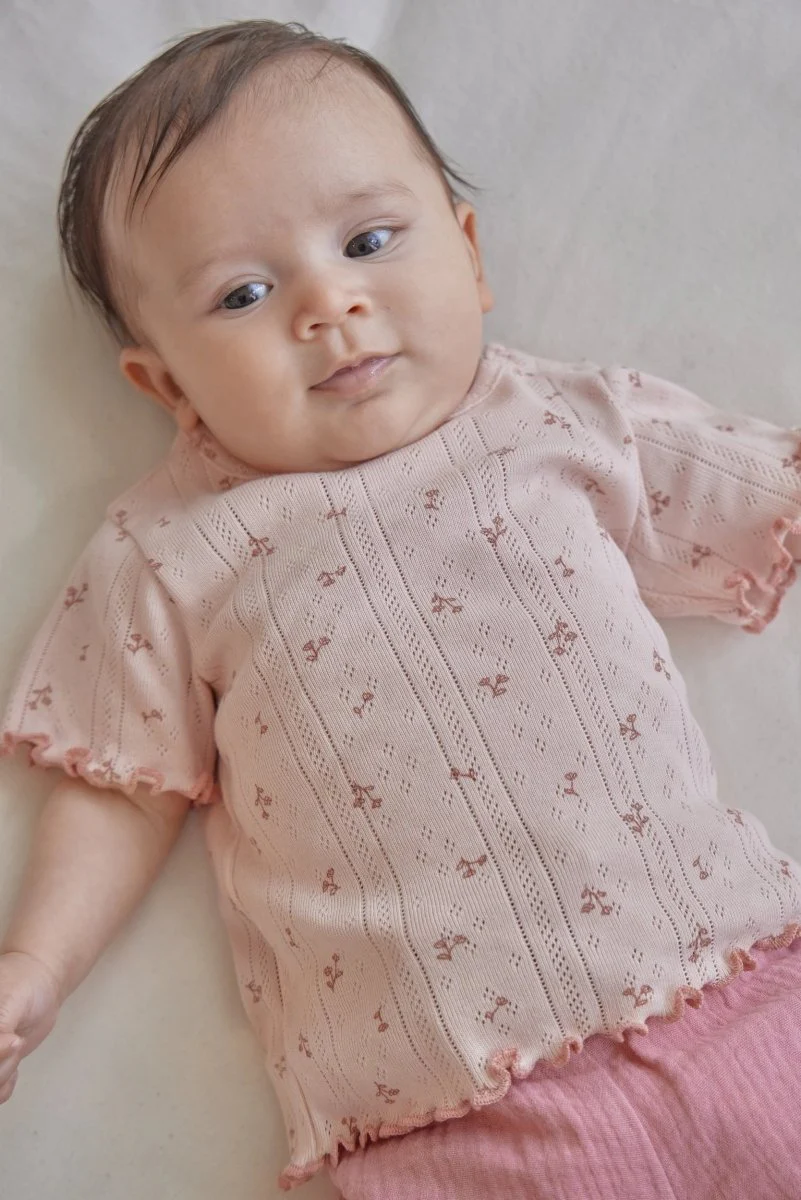 Little Dutch Baby Shirt Korte Mouw Roze Fairy Flowers - Image 8