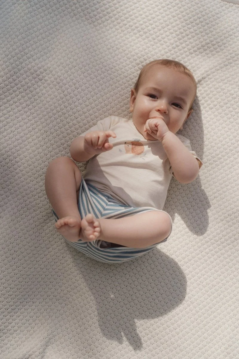 Little Dutch Baby Shirt Korte Mouw Sand Melee - Image 12