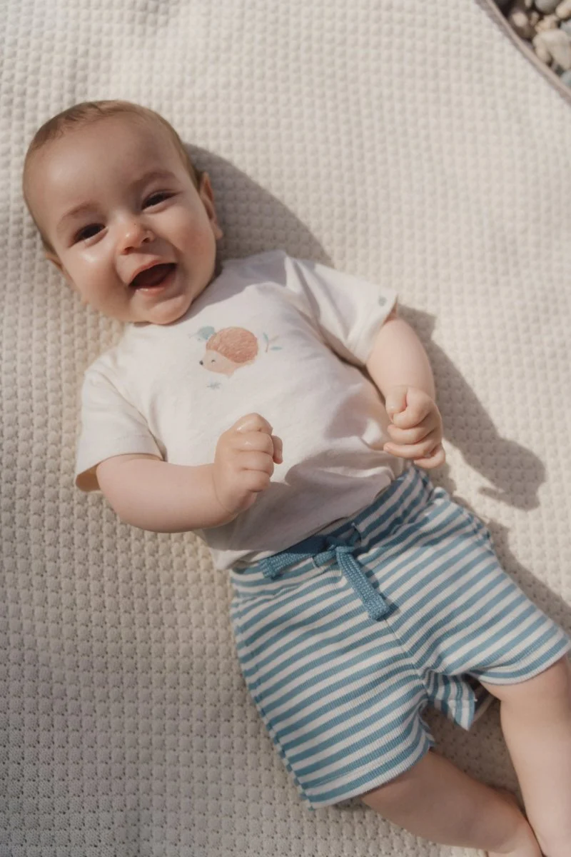 Little Dutch Baby Shirt Korte Mouw Sand Melee - Image 13