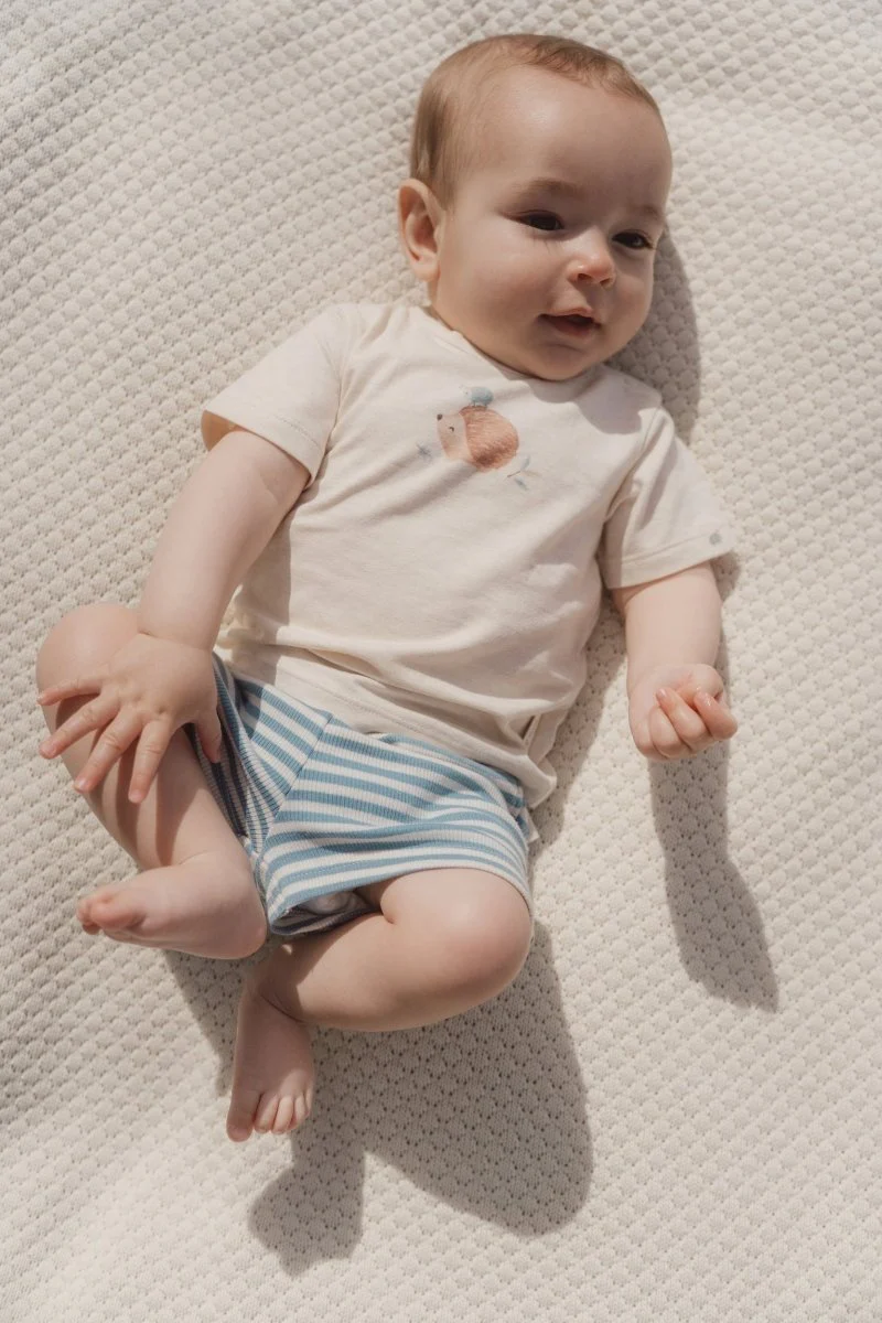 Little Dutch Baby Shirt Korte Mouw Sand Melee - Image 14