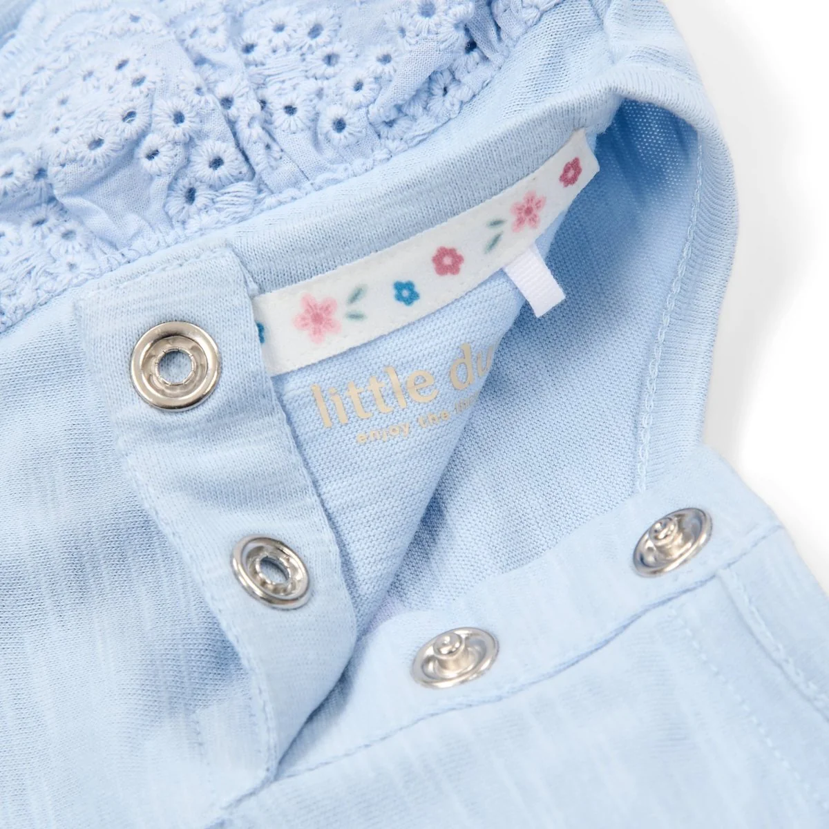 Little Dutch Baby Shirt Korte Mouw Sky Blue - Image 5