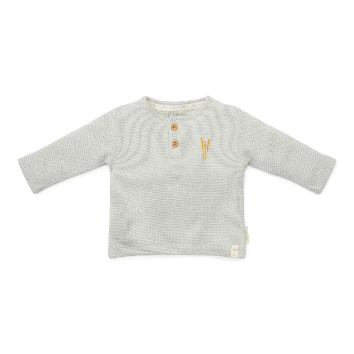 Little Dutch Baby Shirt Lange Mouw Wafel Soft Green