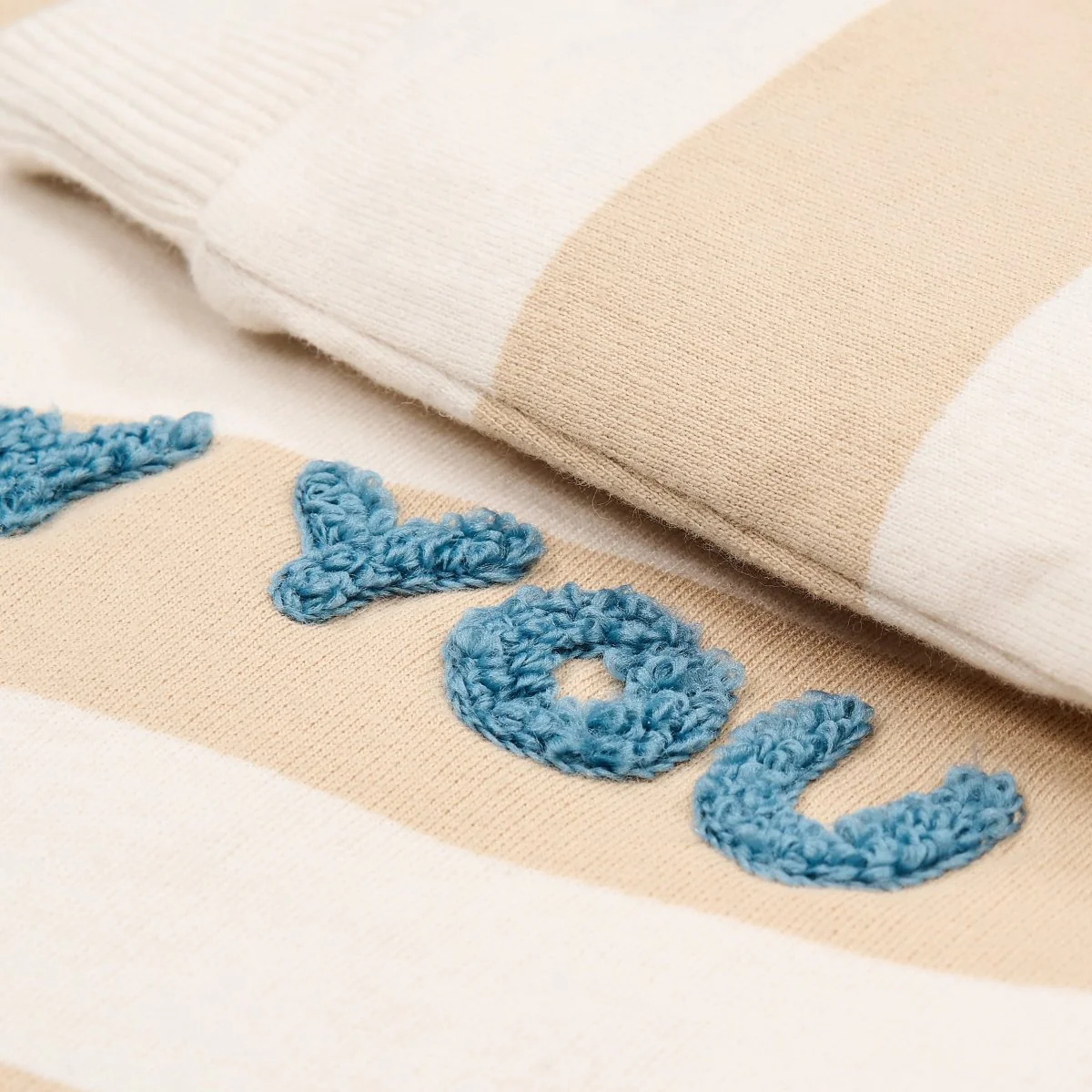 Little Dutch Baby Sweater Biscuit Stripe - Image 3