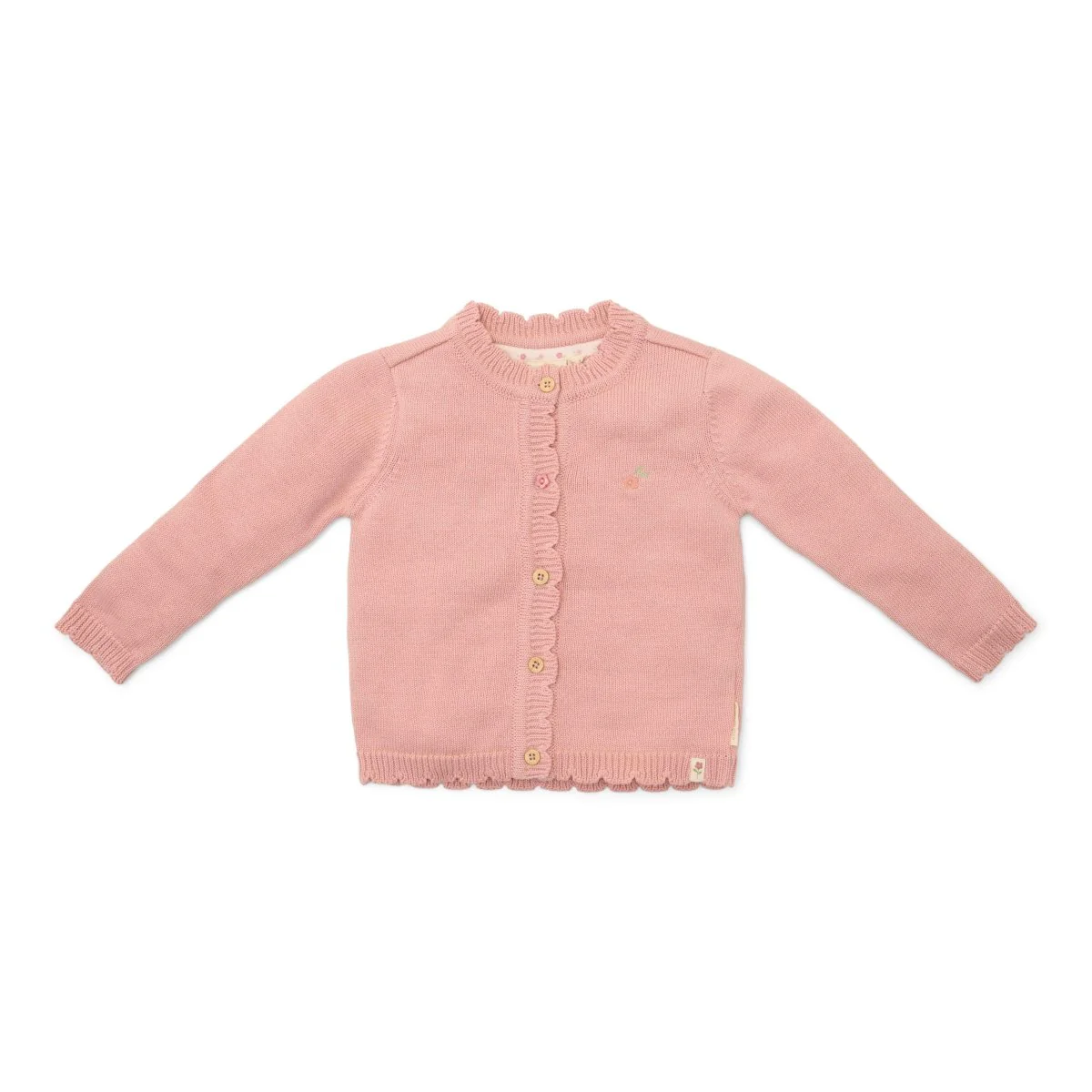 Little Dutch Baby Vestje Gebreid Soft Rose - Image 3