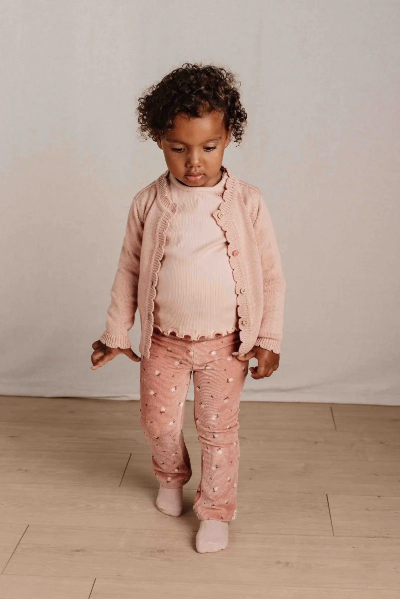 Little Dutch Baby Vestje Gebreid Soft Rose - Image 7