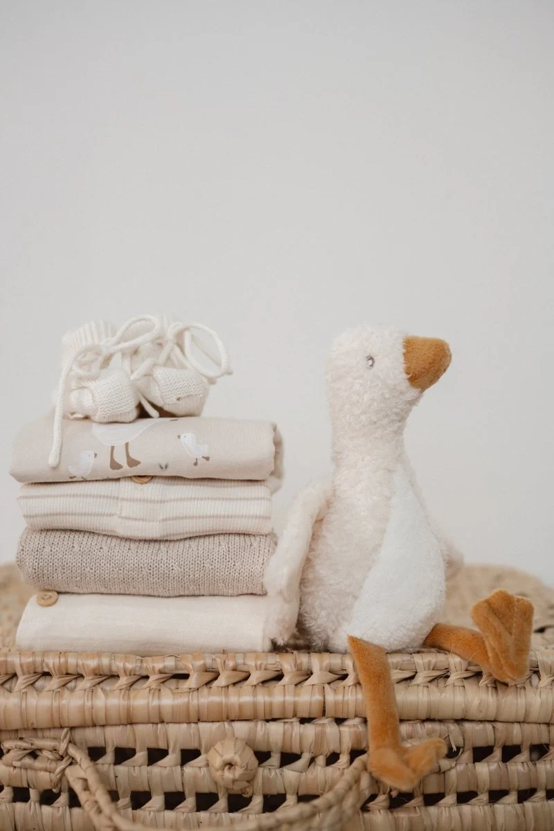 Little Dutch Baby Vestje Overslag Soft Beige Melee - Image 19