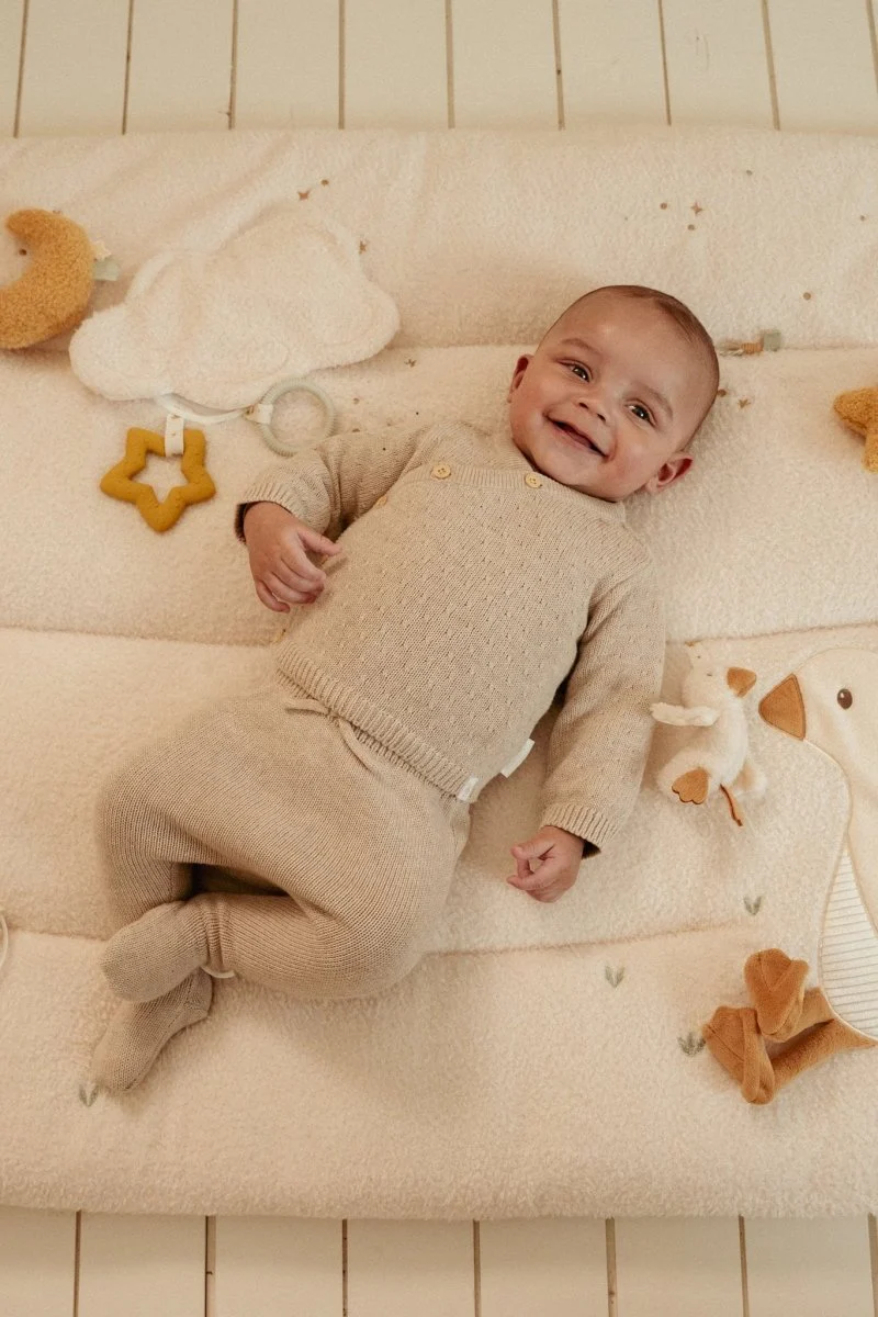 Little Dutch Baby Vestje Overslag Soft Beige Melee - Image 22