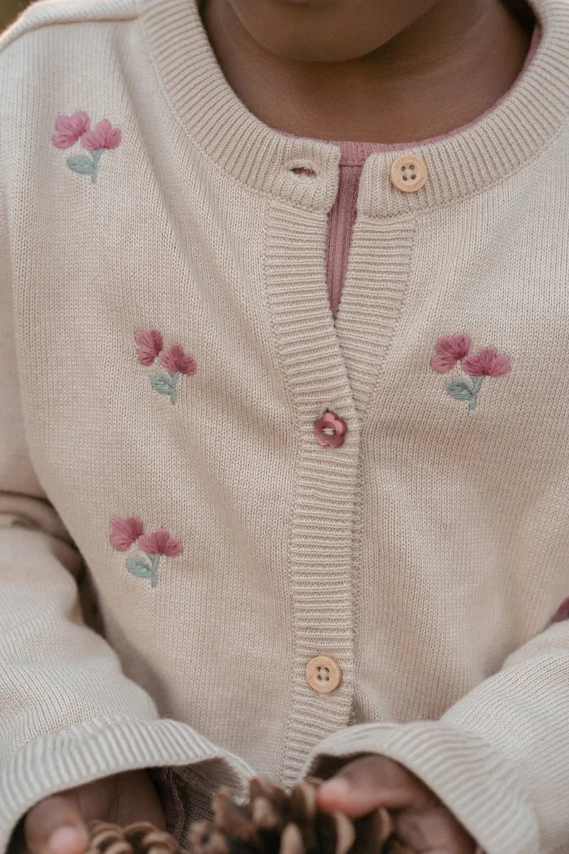Little Dutch Baby Vestje Ruffles Gebreid Sand - Image 5