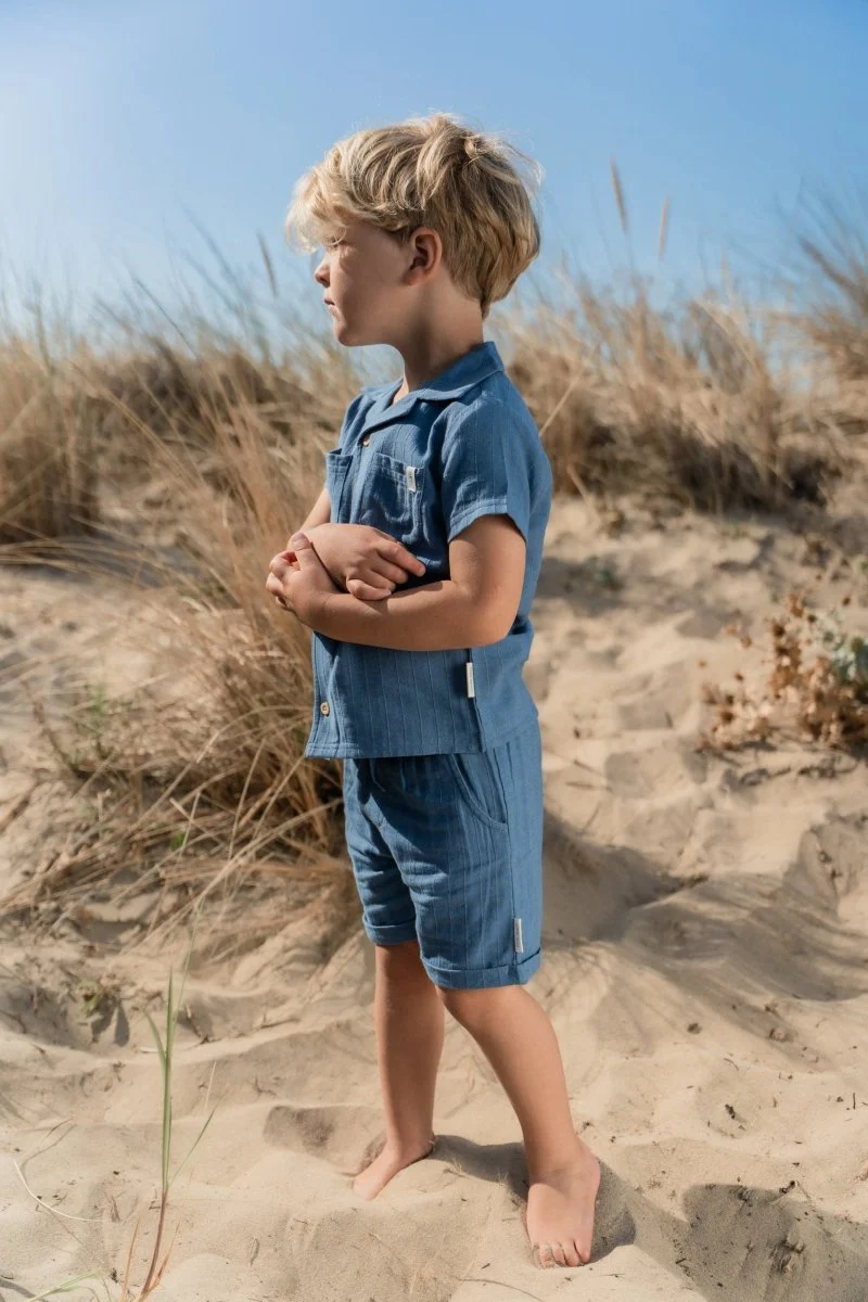 Little Dutch Babyblouse Korte Mouw Indigo - Image 12