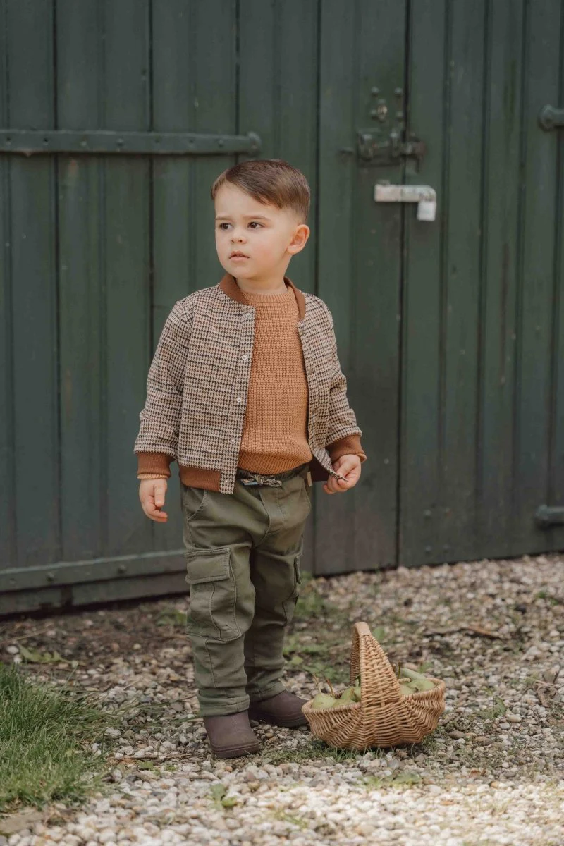 Little Dutch Babyjasje Green Check - Image 5