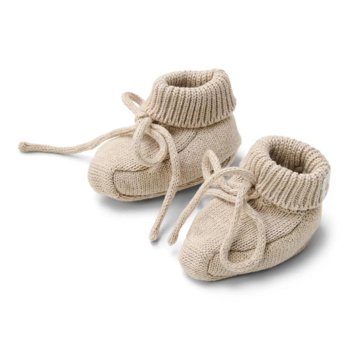Little Dutch Babyslofjes Gebreid Soft Beige Melee