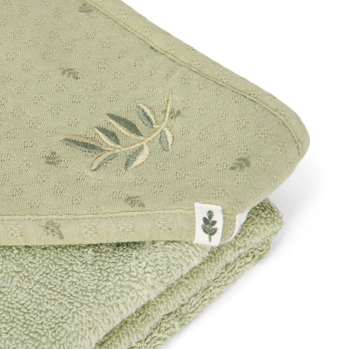 Little Dutch Badcape Baby Pure Sage 100Cm - Image 5
