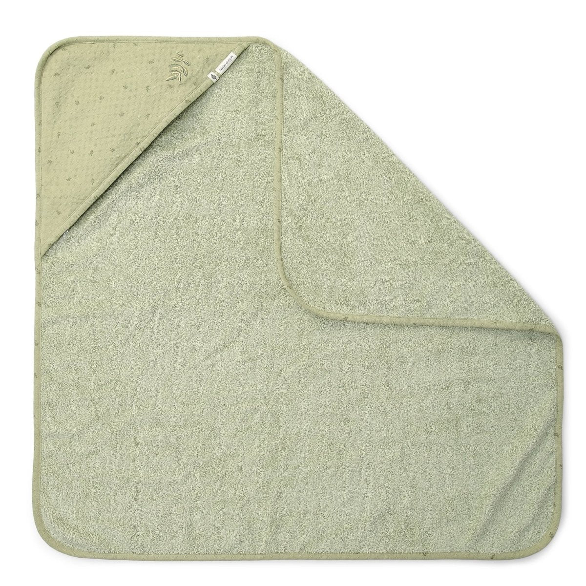 Little Dutch Badcape Baby Pure Sage 75Cm - Image 2