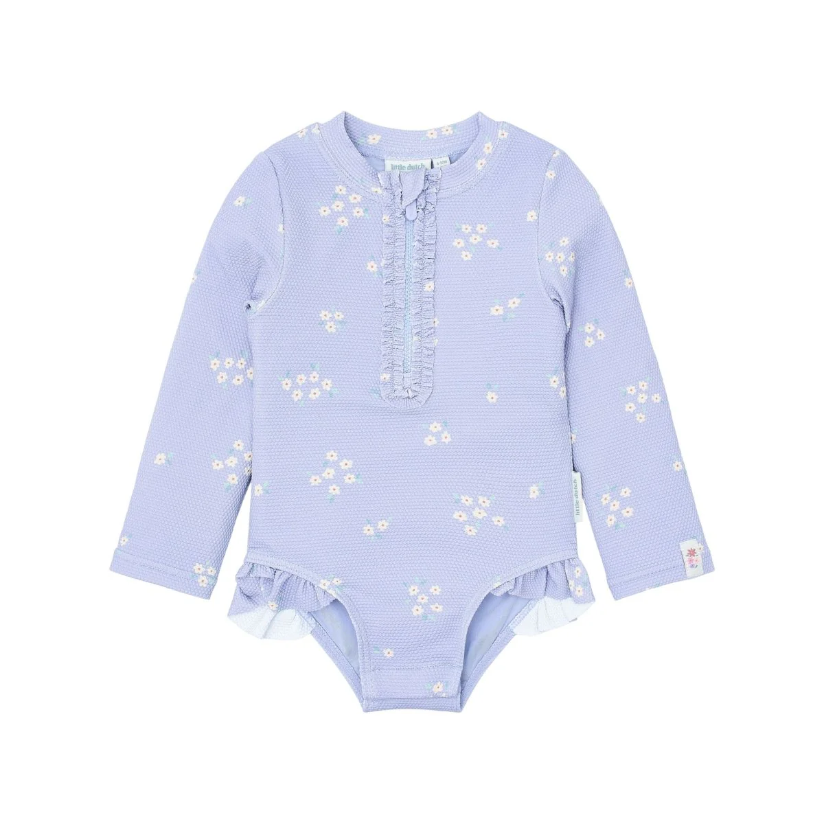Little Dutch Badpak Kind Lange Mouwen En Ruches Dreamy Lavender