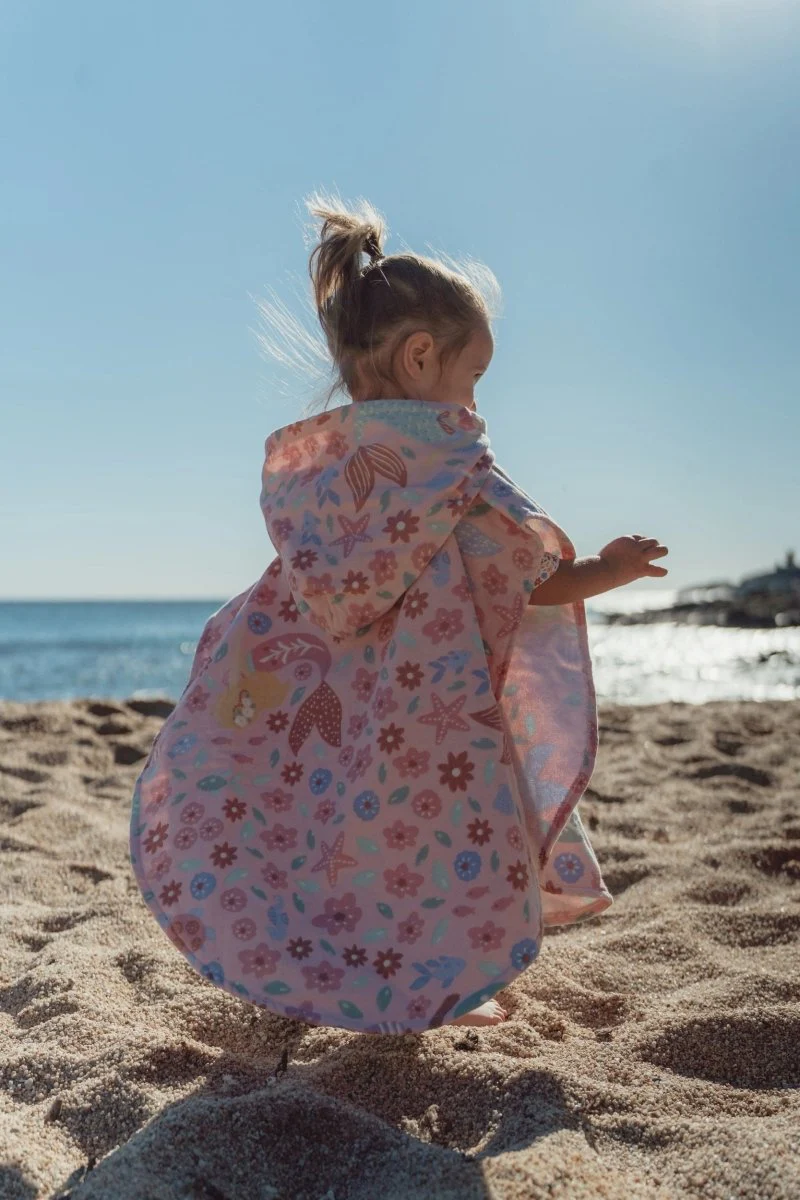 Little Dutch Badponcho Dreamy Mermaid Multicolour - Image 6