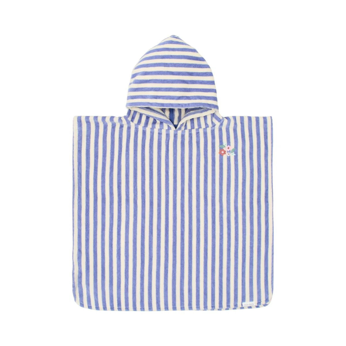 Little Dutch Badponcho Dreamy Purple Stripe