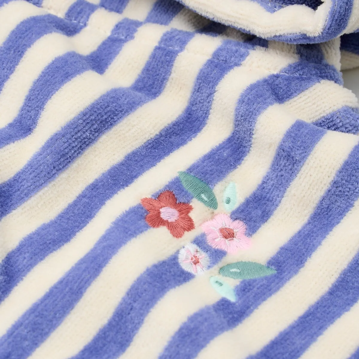Little Dutch Badponcho Dreamy Purple Stripe - Image 3