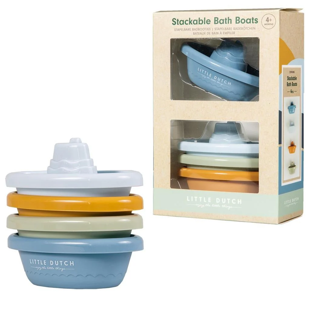 Little Dutch Badspeelgoed Bootjes Blauw - Image 2
