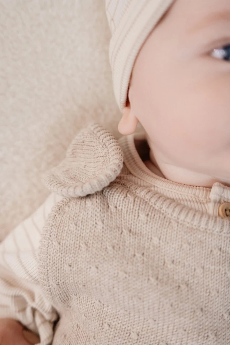 Little Dutch Boxpakje Gebreid Soft Beige Melee - Image 9