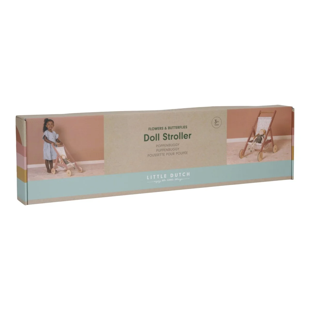 Little Dutch Houten Speelgoed Poppen Buggy - Image 6