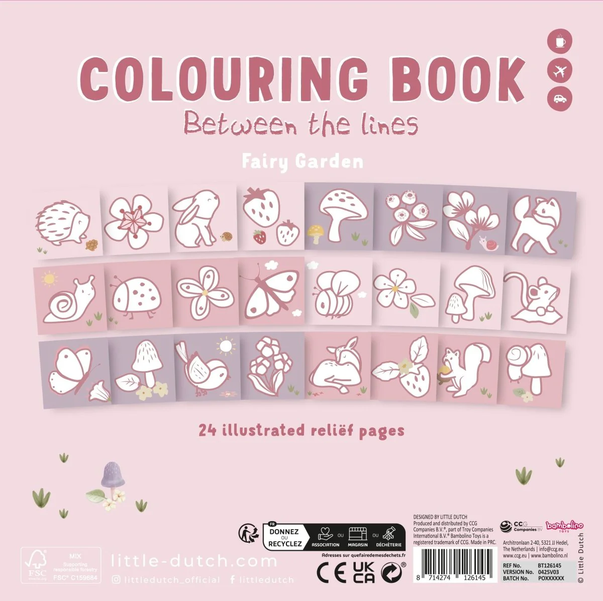 Little Dutch Kleurboek Fairy Garden 24 delig - Image 5