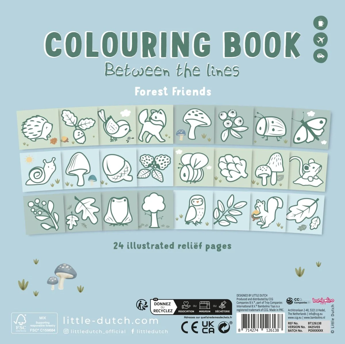 Little Dutch Kleurboek Forest Friends 24 delig - Image 10