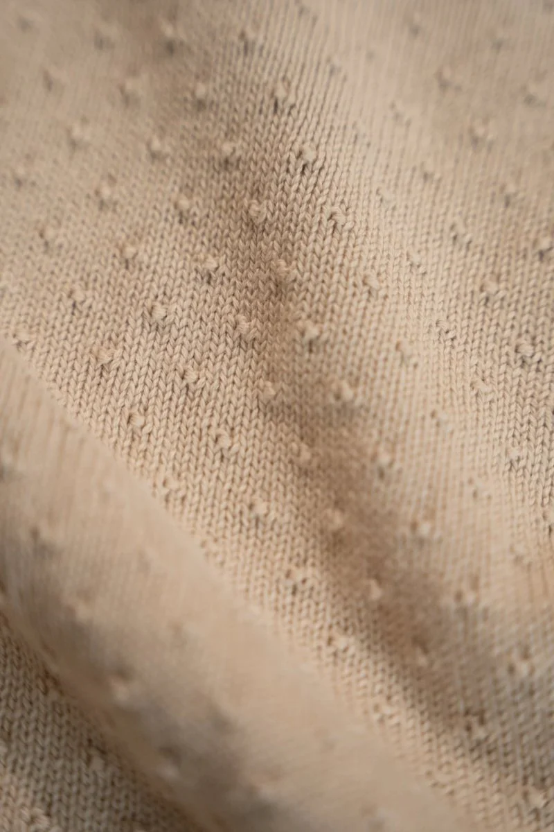 Little Dutch Ledikantdeken Pure Soft Beige Gebreid - Image 8