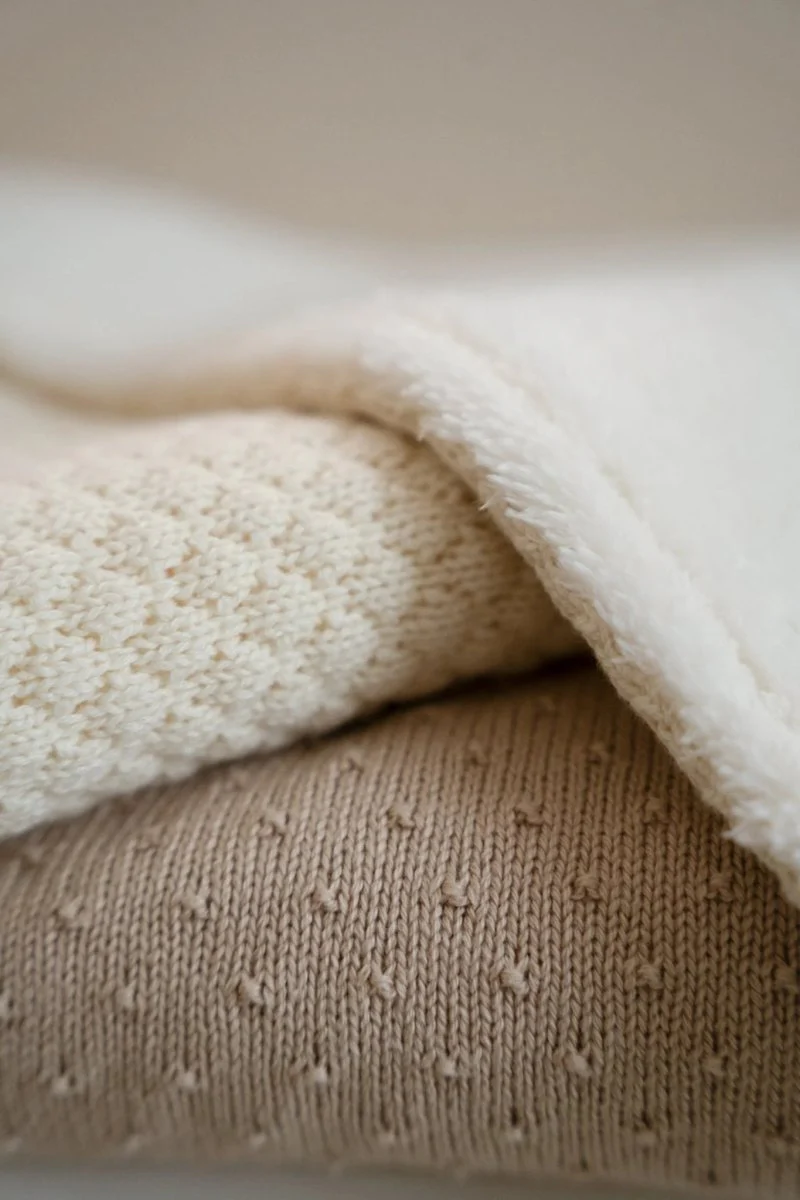 Little Dutch Ledikantdeken Pure Soft White Gebreid - Image 7