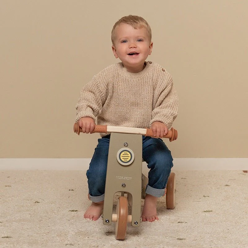 Little Dutch Loopfiets Driewieler Olive - Image 8