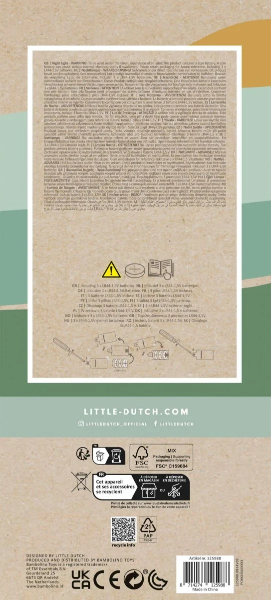 Little Dutch Nachtlampje Baby Eekhoorn 21cm - Image 7