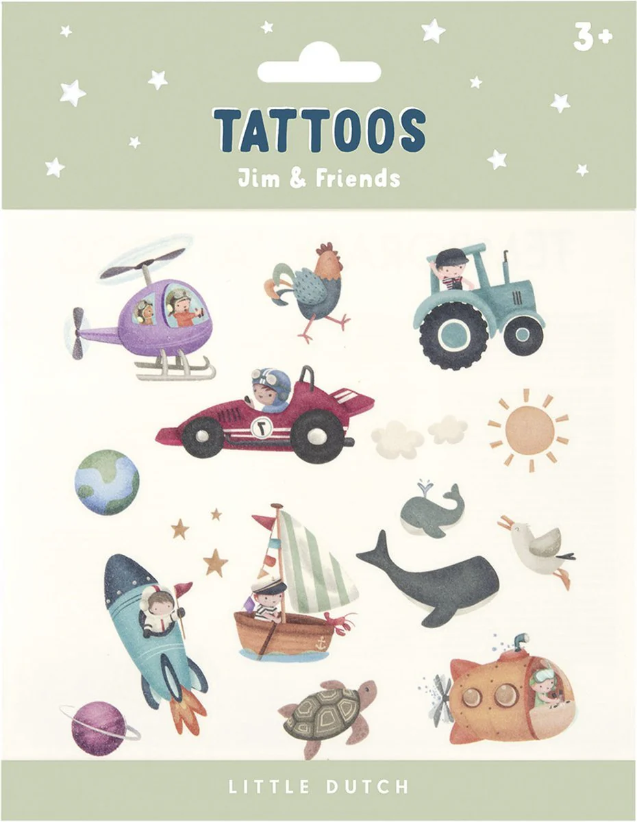 Little Dutch Nep Tattoo Jim En Friends 12st