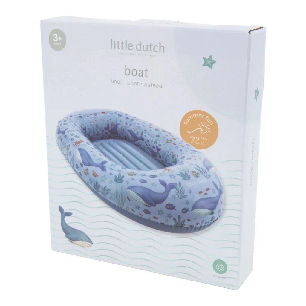 Little Dutch Opblaasboot Ocean World 100X67Cm - Image 11