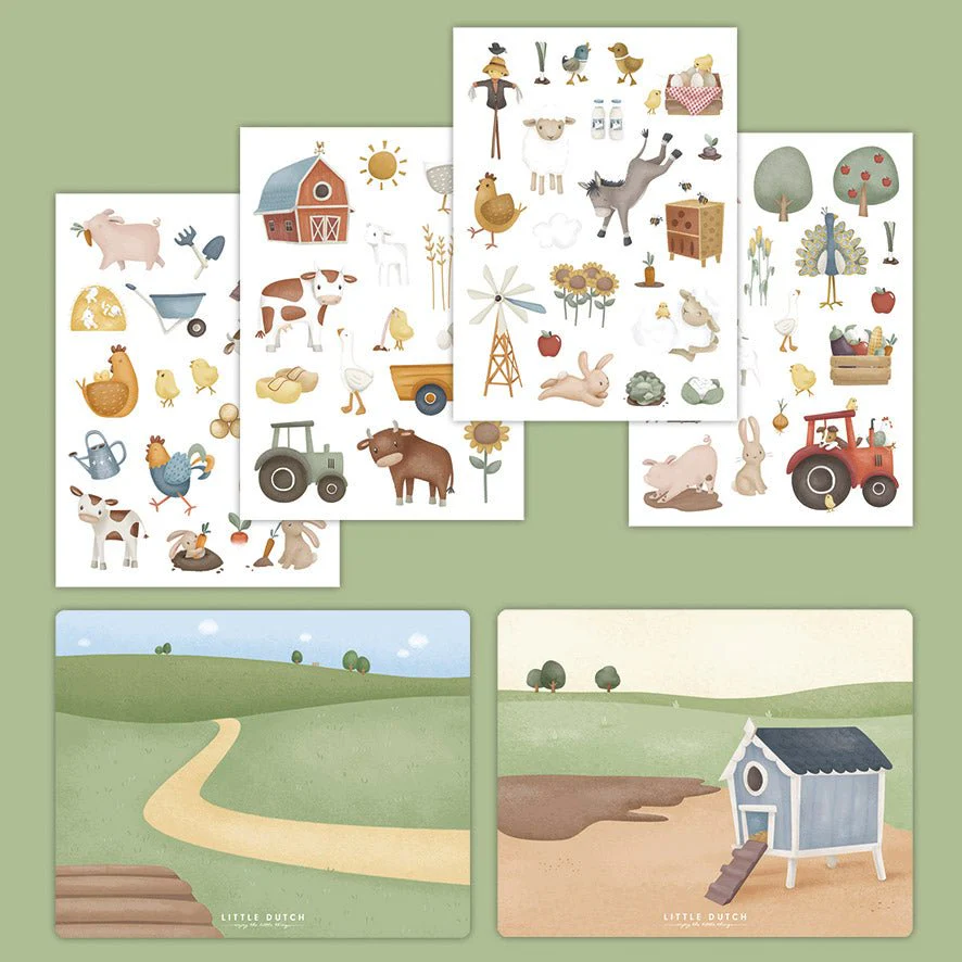 Little Dutch Raamstickers Little Farm - Image 3