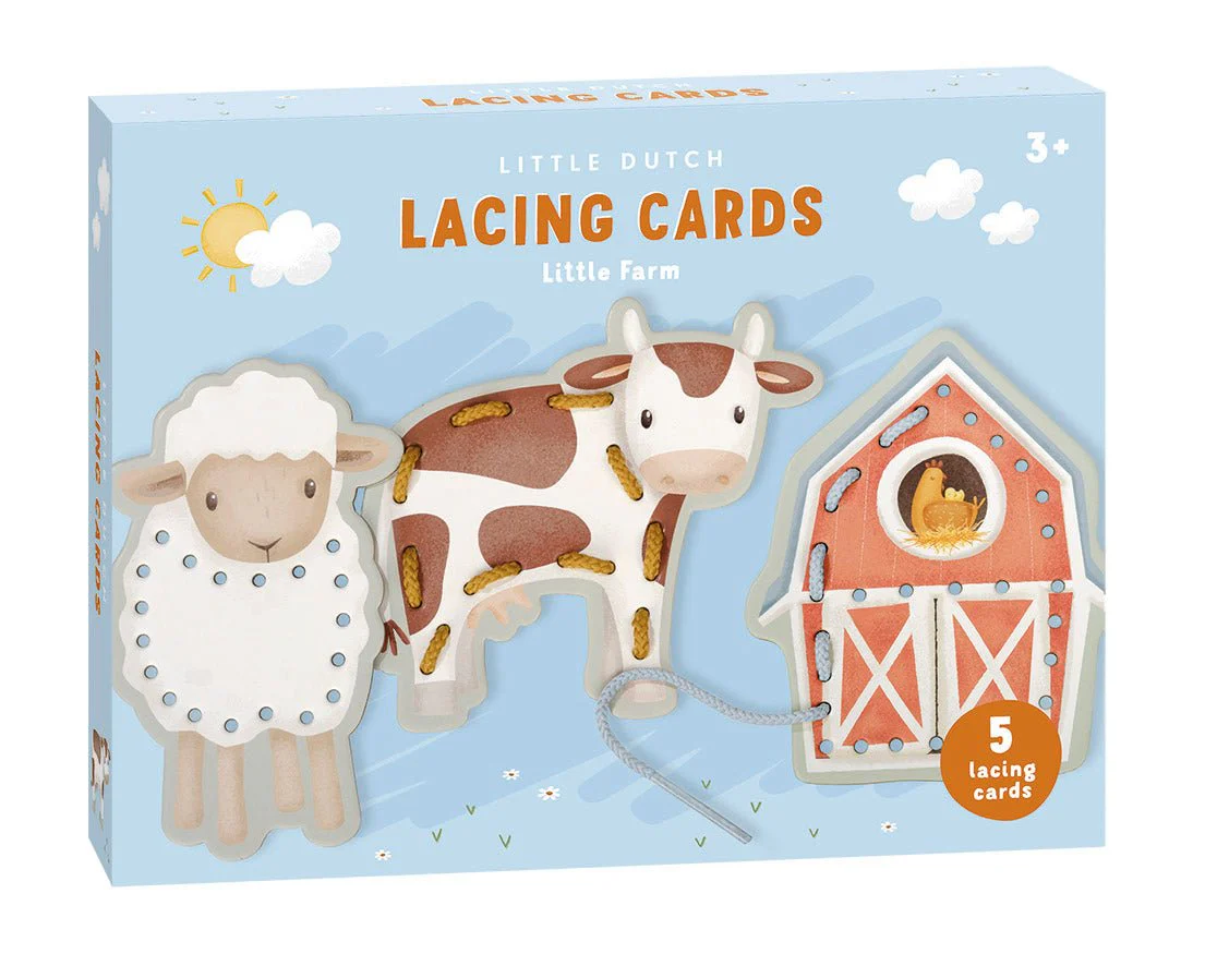 Little Dutch Rijgkaarten Little Farm 9 delig - Image 10