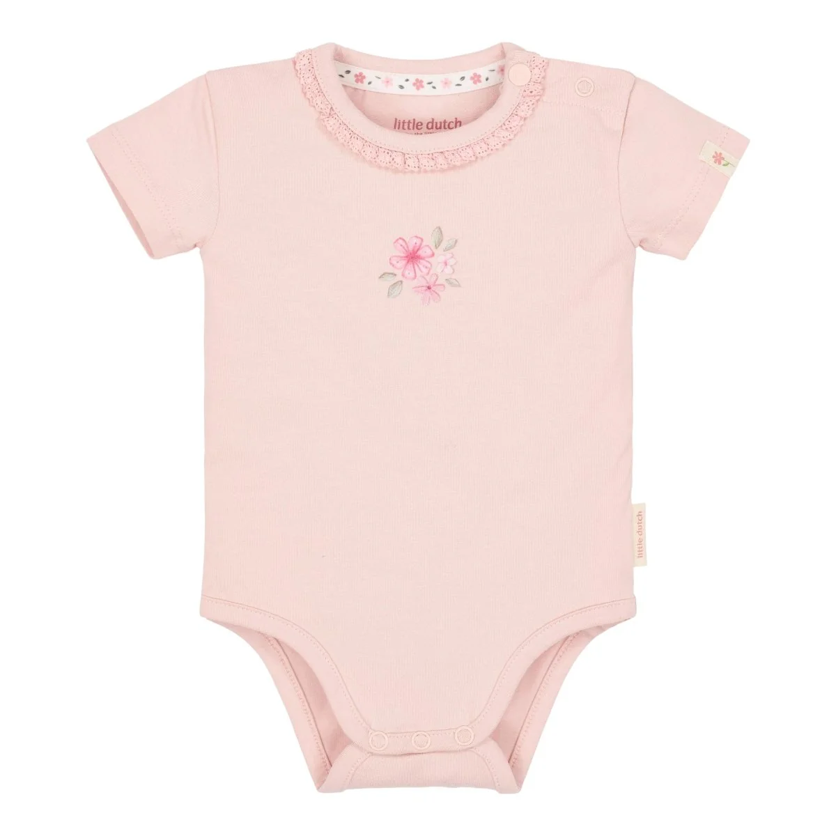 Little Dutch Romper Korte Mouw Roze Blossom