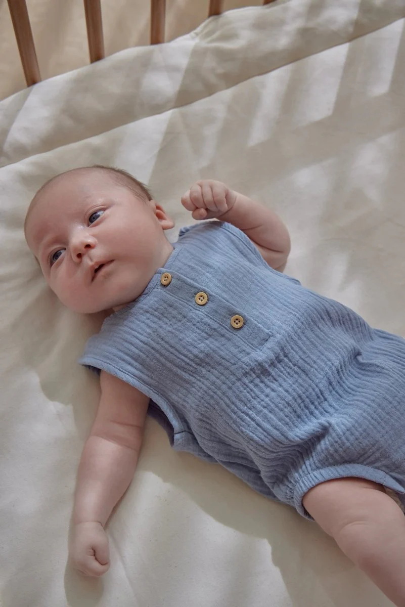 Little Dutch Romper Mouwloos Stone Blue - Image 5