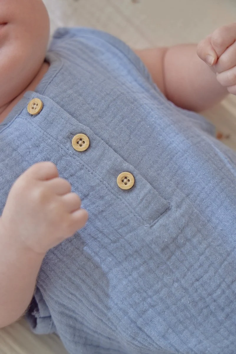Little Dutch Romper Mouwloos Stone Blue - Image 7