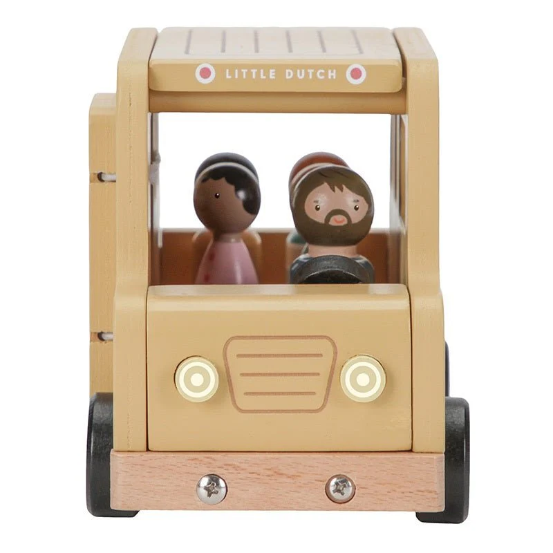 Little Dutch Speelgoed Bus Hout met Poppetjes - Image 4