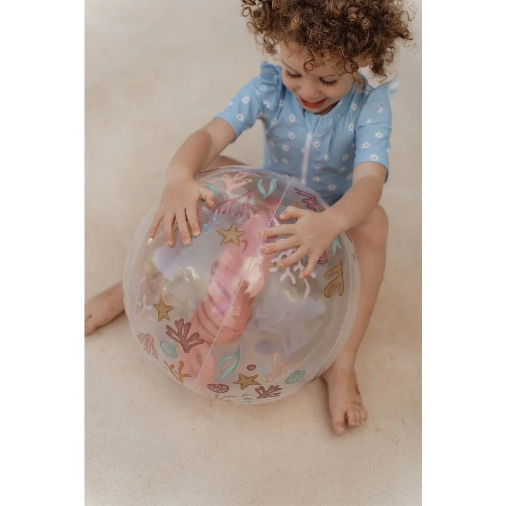 Little Dutch Strandbal 3D Ocean Dreams Pink - Image 5
