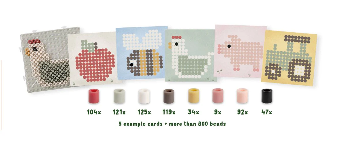 Little Dutch Strijkkralen Little Farm Pakket 550 delig - Image 8