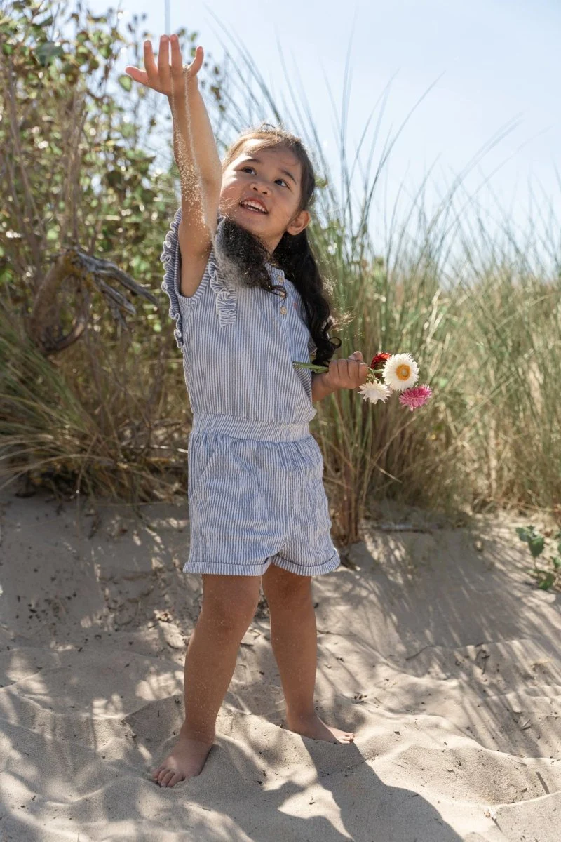 Little Dutch Tuinpakje Denim Blue Stripe - Image 12