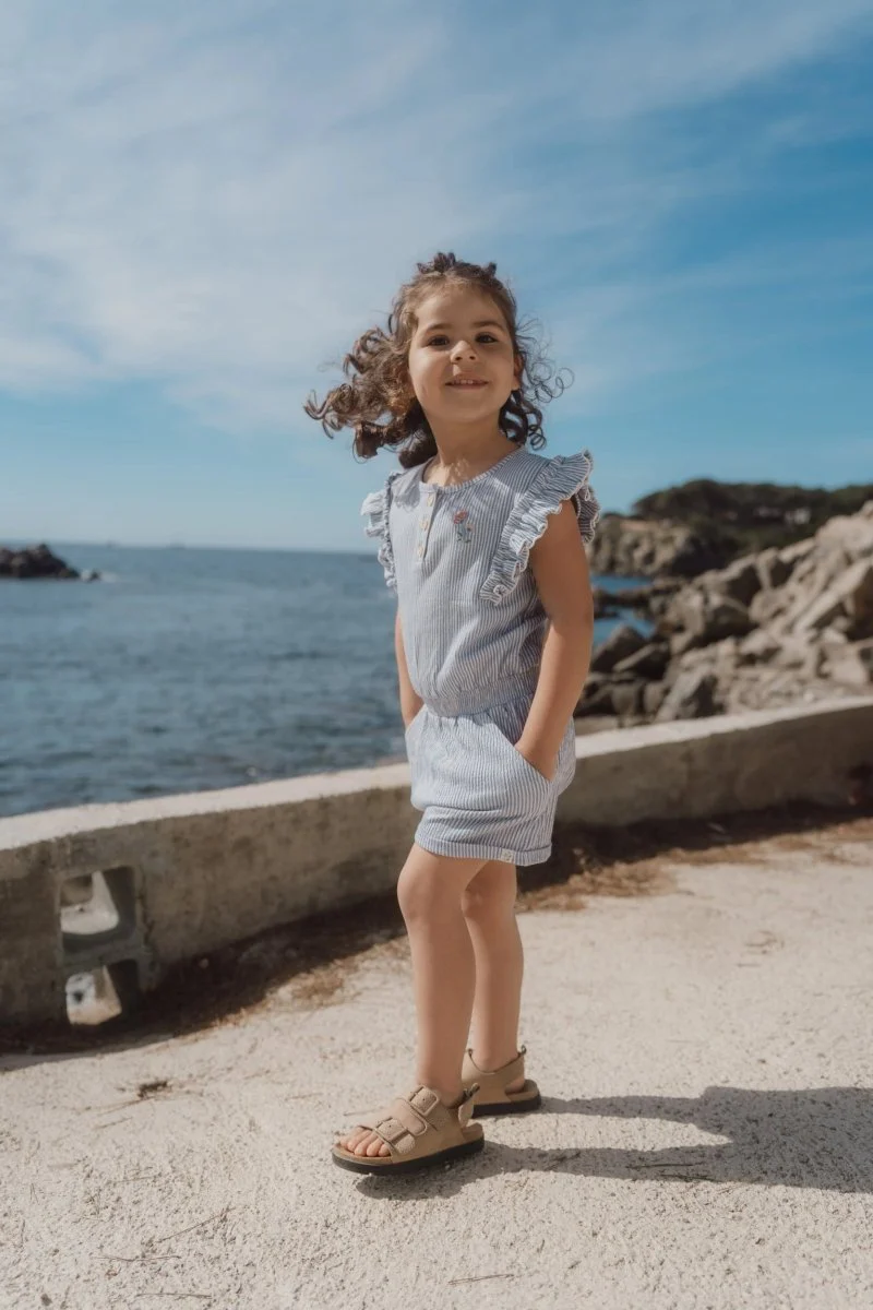Little Dutch Tuinpakje Denim Blue Stripe - Image 14
