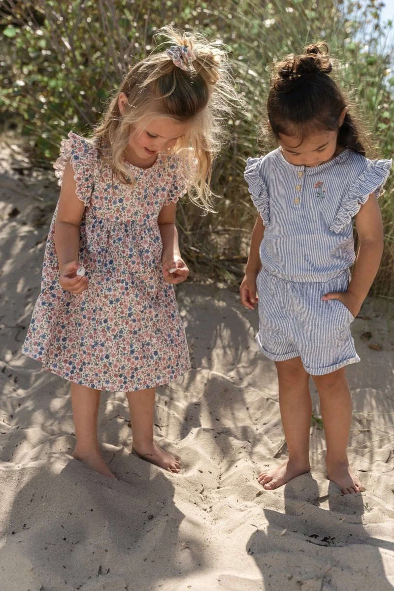 Little Dutch Tuinpakje Denim Blue Stripe - Image 6