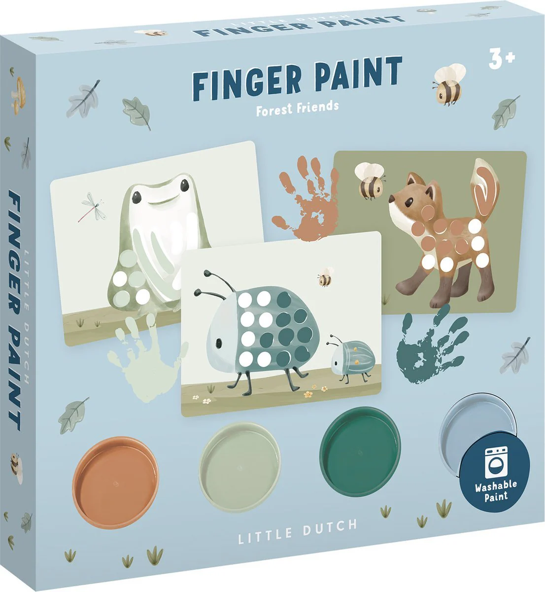 Little Dutch Vingerverf Set Forest Friends 14 delig - Image 2