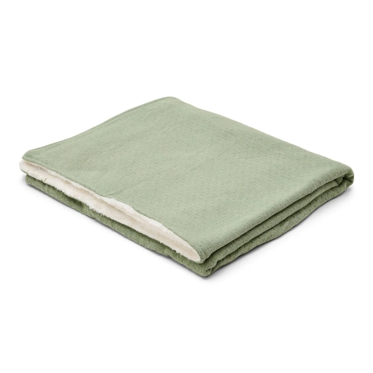Little Dutch Wiegdeken Pure Sage Gebreid Fleece