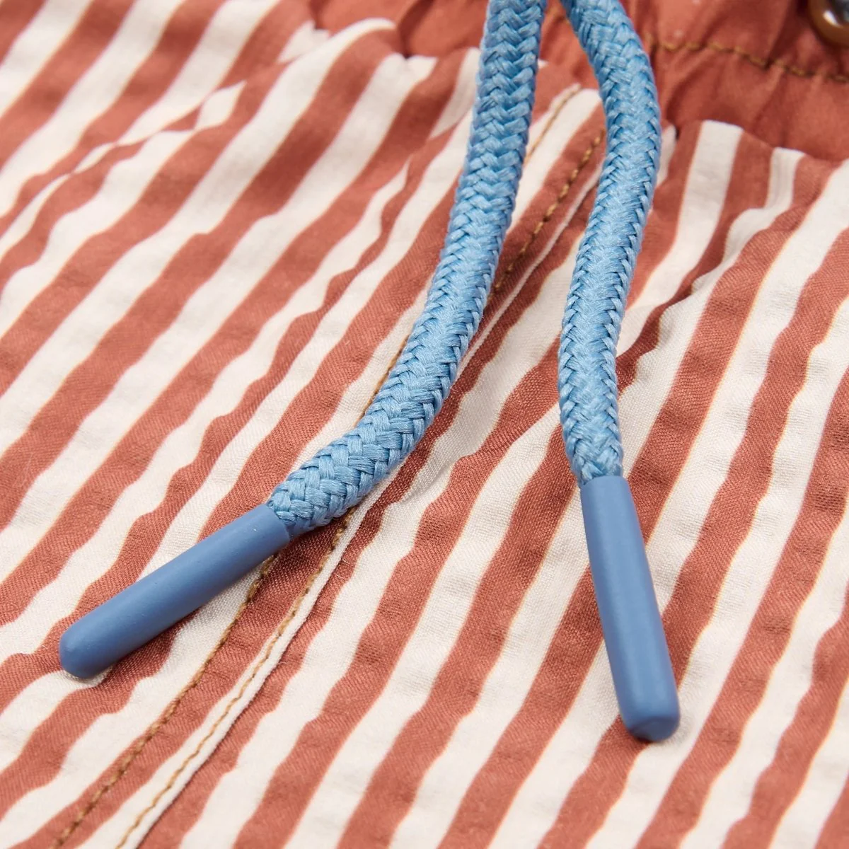 Little Dutch Zwembroek Kind Short Ocean Brown Stripes - Image 3